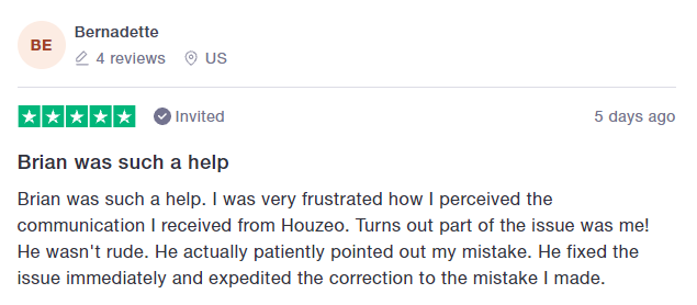 Houzeo Positive Reviews 3