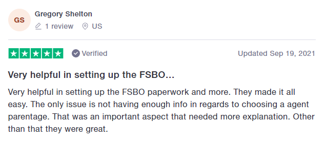 Gregory found managing FSBO paperwork extremely easy with Houzeo.