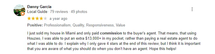 Houzeo Customer Review