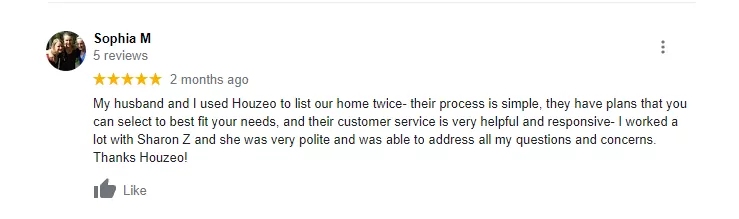 Houzeo Customer Review