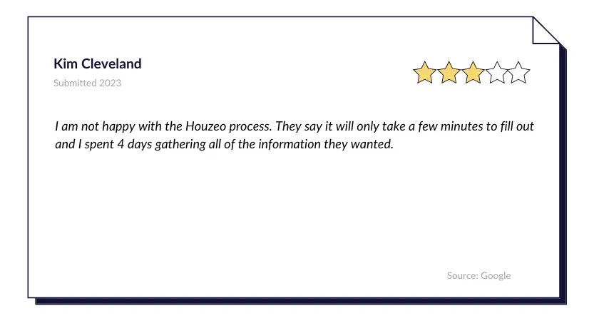 Houzeo Negative Review 2